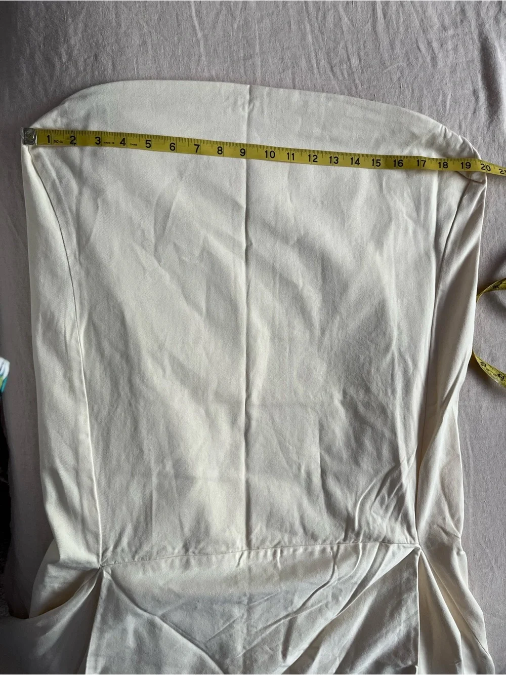 Pottery Barn Loose Fit Dining Chair Cover Side Kitchen Cotton Twill Ivory NWOT